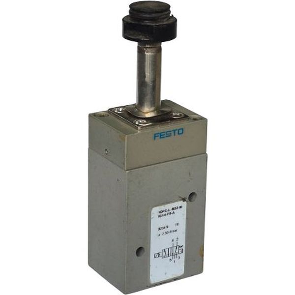 5/2 vias, monoestável, conexões G1/4, acionamento elétrico, pressão operacional 2,5...8bar, meio ar comprimido, corpo alumínio, vedações NBR