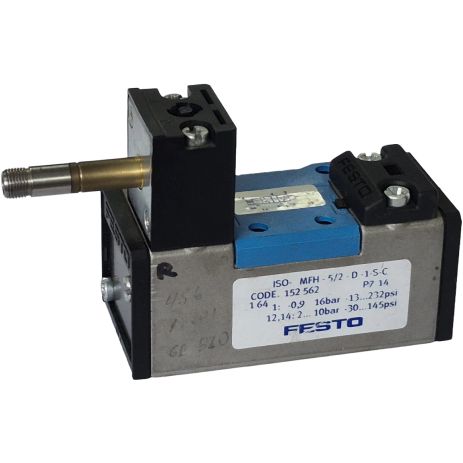 5/2 vias, monoestável, fixação sobre placa, norma ISO