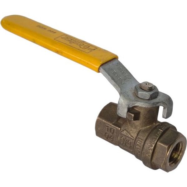 600 WOG, alavanca amarela, corpo latão