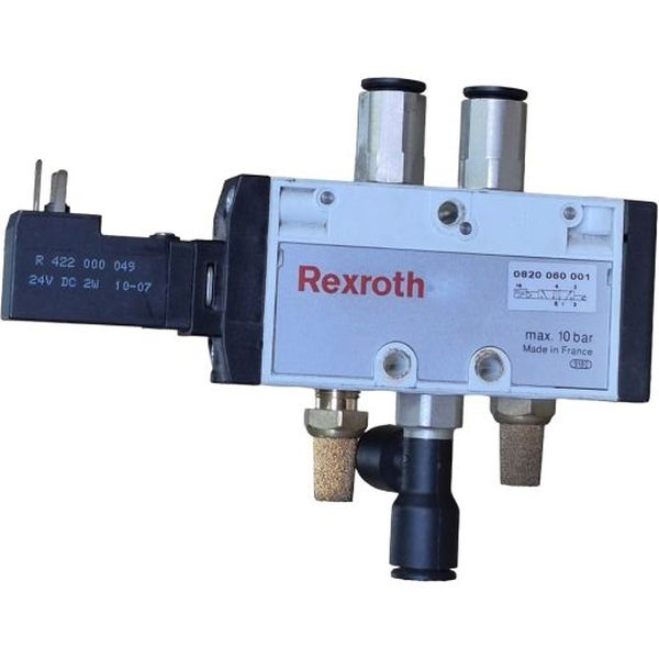5/2 vias, simples solenóide, bobina 24VDC 2W, pressão máxima 10 bar