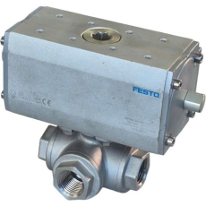 Atuador rotativo DFPD-20-090-RD-F04 557540 com válvula - FESTO seminovo