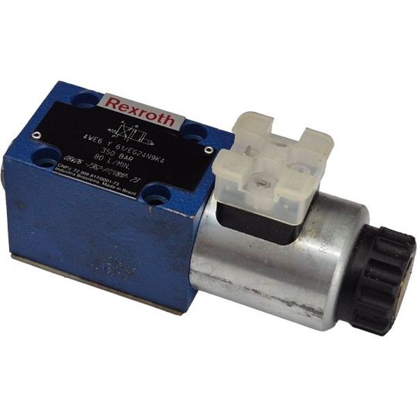 4/2 vias, tamanho 6, centro Y, simples solenóide, 24V, pressão máxima 350bar, vazão 80l/min