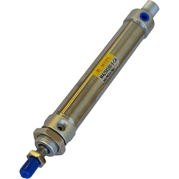 diâmetro 25mm, curso 100mm, pressão máxima 0,7MPa, ISO9001