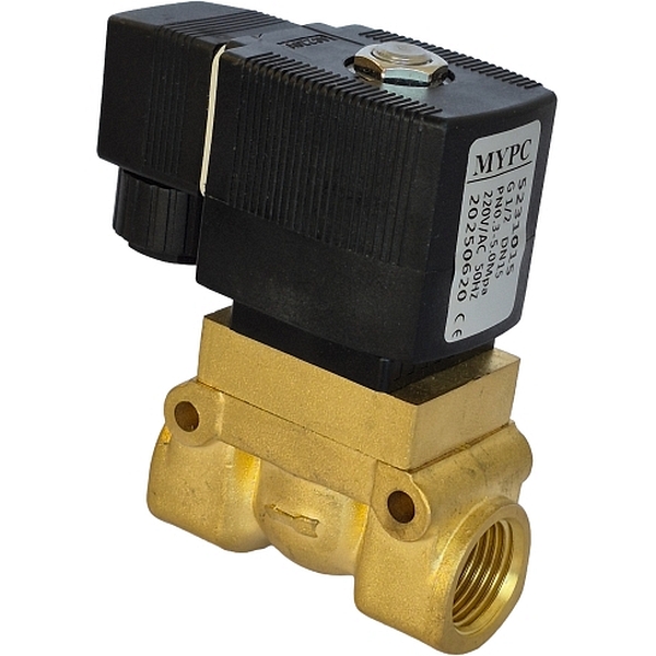 2/2 vias, rosca G1/2, DN15, 220VAC 50Hz, pressão 0,3~5,0MPa