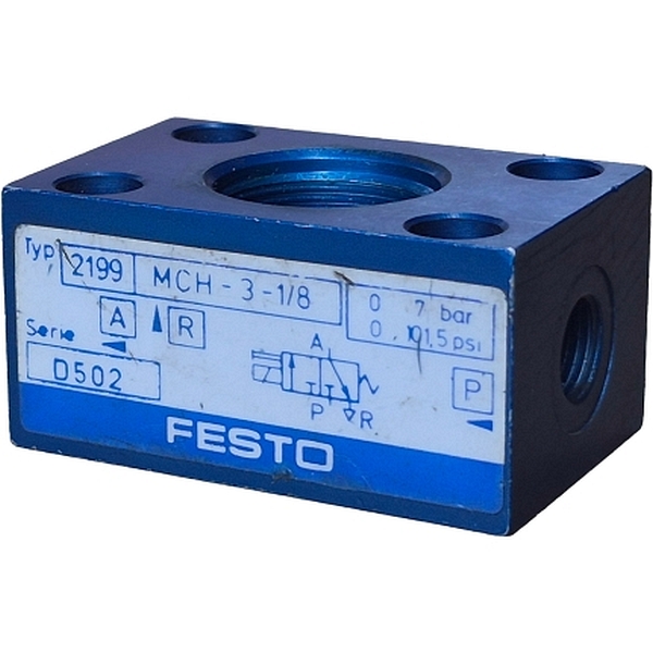 3/2 vias, acionamento solenóide / retorno mola, pressão de trabalho 0~7bar