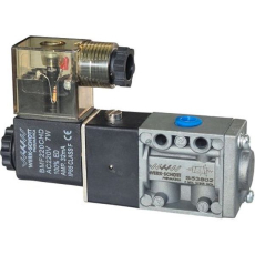 Série S53 viasSolenóideMola2 posiçõesConexão: 1/8 BSPVazão a 7 bar: 1200 l/minCV: 0,85Pressão de trabalho: 3 a 10 barPressão mínima de pilotagem: 1 barTipo construtivo: spool (carretel)Fluido: ar comprimido filtrado e lubrificadoCorpo: ZamacVedações: Buna-NAtuador: plástico de engenhariaAs válvulas da Série S5000 são usadas para acionamento de cilindros de simples ação (3 vias) ou dupla ação (5 vias) e/ou para comandar válvulas de grande porte, ideais para a montagem de circuitos pneumáticos complexos.