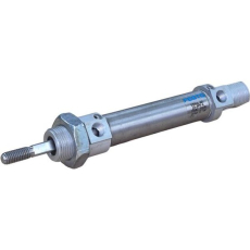 Características

- Diâmetro: 20mm

- Curso: 50mm

- Funcionamento: dupla ação

- Amortecimento pneumático regulável de fim de curso

- Detecção de posição

- Norma: ISO 6432

- Pressão de trabalho: 1,5~10 bar

- Temperatura do meio ambiente: -20oC~80oC

Construção

- Haste: aço inoxidável

- Cabeçote dianteiro: liga de alumínio anodizado incolor

- Camisa: aço inoxidável

- Cabeçote traseiro: liga de alumínio anodizado incolor

- Vedações: NBR, TPE-U (PU)

DSNUL2050PPVA

* pistão, atuador
