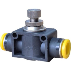 regulador de fluxo de linha, válvula controle de fluxo, válvula controle de vazão, válvula reguladora de fluxo, regulador pneumático, válvula pneumática, conexão de engate rápido, conexão instantânea
