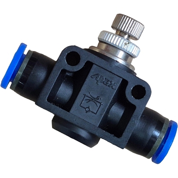 para tubos diâmetro de 8mm, pressão de 10bar, anel de desengate azul, meio de operação ar comprimido