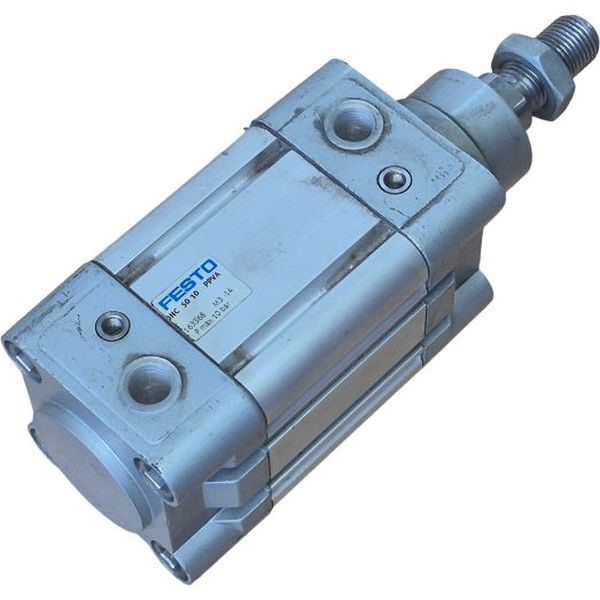 diâmetro 50mm, curso 10mm, dupla ação, amortecimento pneumático regulável de fim de curso, detecção de posição, ISO 15552, ranhura para sensor
