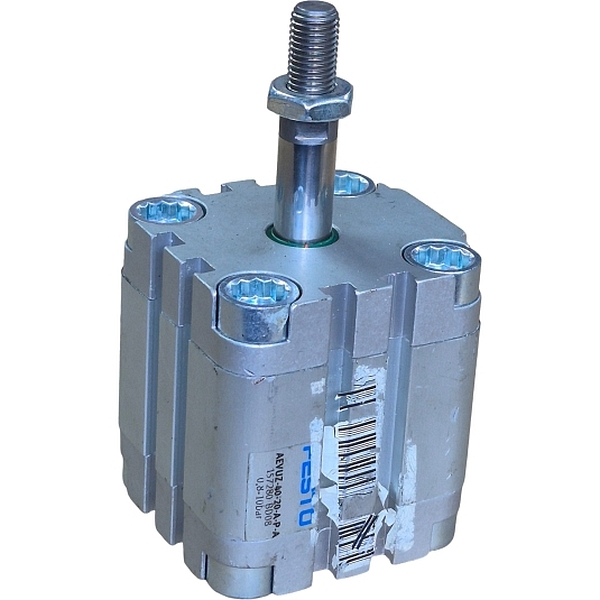 cilindro compacto, diâmetro 40mm, curso 20mm, amortecimento elástico nas posições finais, detecção de posição