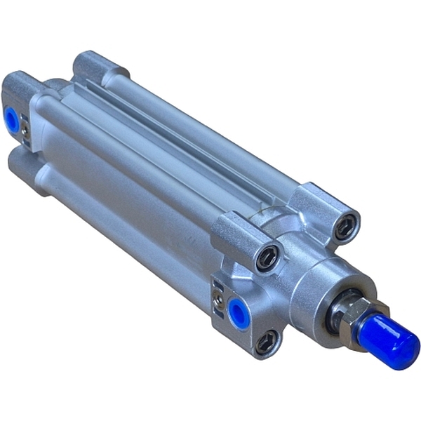 diâmetro 125mm, curso 250mm, normas ISO 6431 / VDMA 24562 / ISO 15552, dupla ação, amortecimento ajustável, pressão até 10bar, temperatura ambiente -10~80oC, fluido ar comprimido filtrado, vedações Buna-N
