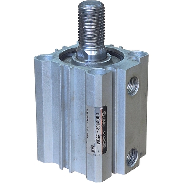 cilindro compacto, diâmetro 32mm, curso 25mm, dupla ação, haste simples, com êmbolo magnético, pressão máxima 1,0MPa, fluido ar