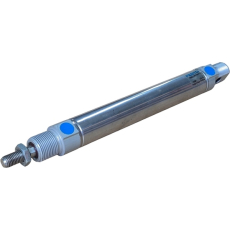 Características - Diâmetro: 25mm - Curso: 125mm - Funcionamento: dupla ação - Amortecimento elástico dos dois lados - Detecção de posição - Norma: ISO 6432 - Pressão de trabalho: 1,5~10 bar - Temperatura do meio ambiente: -20oC~80oC Construção - Camisa: aço inoxidável - Vedações: NBR, TPE-U (PU) 