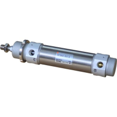Série C75 (para diâmetros 32 e 40mm)Com êmbolo magnético (D)Cabeçote traseiro roscado (E)Diâmetro: 40mmCurso: 80mmMontagem: com abraçadeira (B)Dupla açãoFluido: ar comprimidoPressão máxima de operação: 1.0MPaTemperatura ambiente e de fluido: -20 a 80oC (êmbolo magnético: -10 a 60oC)Lubrificação: não é necessária