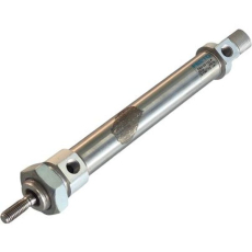 Características - Diâmetro: 20mm - Curso: 105mm - Funcionamento: dupla ação - Norma: ISO 6432 - Pressão de trabalho: 1,5~10 bar - Temperatura do meio ambiente: -20oC~80oC Construção - Camisa: aço inoxidável - Vedações: NBR, TPE-U (PU) 