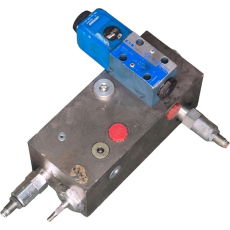Válvula direcional DG4V-3-2A-M-U-H7-60 com bloco - EATON VICKERS usada