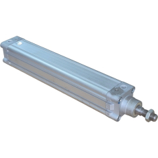 Características - Diâmetro: 50mm - Curso: 280mm - Funcionamento: dupla ação - Amortecimento pneumático regulável de fim de curso - Deteccção de posição - Norma: ISO 15552 - Ranhura para sensor - Pressão de trabalho: 0,6~12 bar - Temperatura do meio ambiente: -20oC~80oC Construção - Camisa: alumínio anodizado - Vedações: TPE-U (PU) 