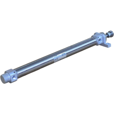 Cilindro pneumático CDM2B20-200AZ com acessório dianteiro - SMC seminovo