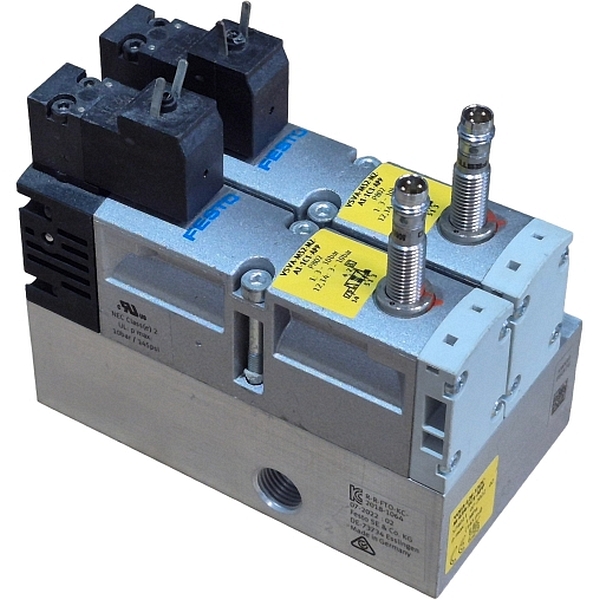 5/2 vias, monoestável, montagem manifold. 2 válvulas com o manifold FESTO VOFA-L26-T32C-M-G1/4-1C1-APP 574011 