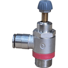 regulador de fluxo pneumático, regulador de fluxo de ar, válvula controle de fluxo, válvula controladora de fluxo, válvula passagem de fluxo, válvula de estrangulamento, válvula pneumática, válvula regular caudal, válvula para ar comprimido, regulador de fluxo em linha, regulador de fluxo de linha, regulador unidirecional
