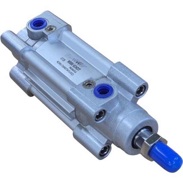 diâmetro 40mm, curso 25mm, normas ISO 6431 / VDMA 24562 / ISO 15552, dupla ação, amortecimento ajustável, pressão até 10bar, temperatura ambiente -10~80oC, fluido ar comprimido filtrado, vedações Buna-N