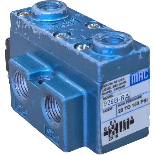 Série 900, 4/2 vias, conexão rosca 1/4nptf, pressão 25~150psi, fluido ar comprimido / gases inertes, corpo alumínio com silício e latão