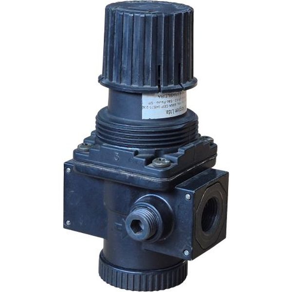 Série R08, conexão rosca G3/8, pressão máxima 20,7bar, corpo zinco, válvula latão, botão de ajuste Acetal, vedações NBR