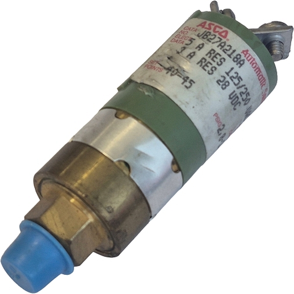 Série J Tri-Point, 5A RES 125/250 VAC , 3A RES 28 VDC, 2,8~3,1psig, não ajustável, com contato normalmente aberto e terminais de parafuso