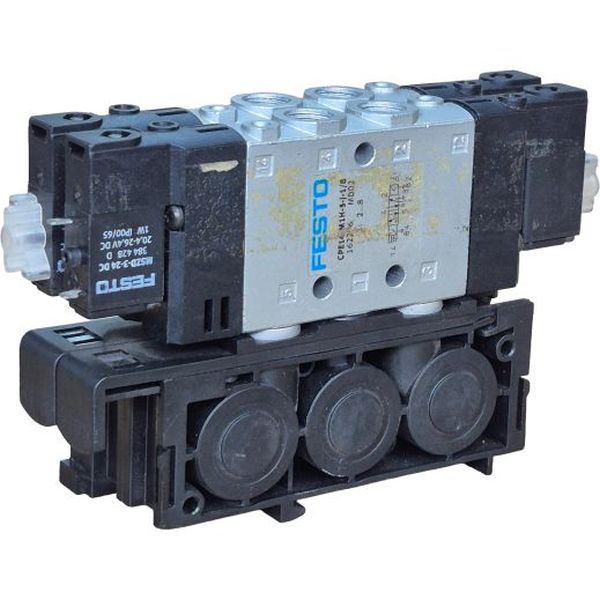 5/2 vias, conexão G/8, biestável, largura 14mm, voltagem 24VDC, plugue ZC