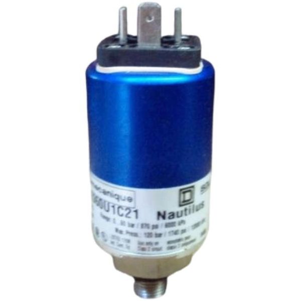 marca: Telemecanique <br /> modelo: XMLE060U1C21 0-60 bar IN=11-33VDC OUT=4-20mA, analógico de pressão <br /> estado: seminovo