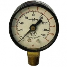Manômetro NORGREN 160lb/pol2 11bar saída por baixo diâmetro 53 mm usado Manômetro NORGREN 160lb/pol2 11bar saída por baixo diâmetro 53 mm usado