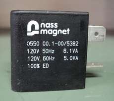 Bobina pneumática  NASS MAGNET 0550 C0.1-00/5382 120V 60Hz 5.0VA Bobina pneumática  NASS MAGNET 0550 C0.1-00/5382 120V 60Hz 5.0VA