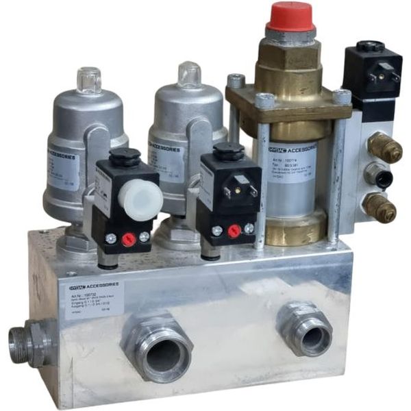 Hydac Accessories: ventil block G1 DN15 DN25 3-fach <br />
Hydac Acessories: druckgest ventil 2/2 VA <br />
Hydac Acessories: coaxialventil NC 3/4 FKM/PTFE <br />
estado: componentes seminovos