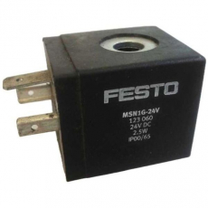 Bobina Pneumática FESTO MSN1G24V 24VDC 2,5W 123060 seminova Bobina Pneumática FESTO MSN1G24V 24VDC 2,5W 123060 seminova