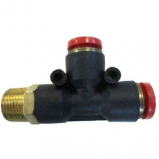 Conexão em T rosca lateral cônica 3/8X10mm Conexão em T rosca lateral cônica 3/8X10mm