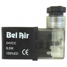 Bobina pneumática  BELAIR 24VCC com plugue AMISCO Bobina pneumática  BELAIR 24VCC com plugue AMISCO