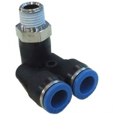Conexão em Y QSYL-1/4-10 153178 1/4X10mm  Conexão em Y QSYL-1/4-10 153178 1/4X10mm