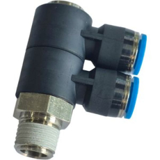 Conexão pneumática 1: Rosca macho R1/4Conexão pneumática 2: para tubo de diâmetro externo 8mmPosição de instalação: IndiferentePressão operacional por toda a faixa de temperatura: 0 bar ... 6 barMeio de operação: Ar comprimido, água (líquida, sem gelo)Temperatura ambiente: -10 oC ... 80 oC- MateriaisCorpo: PBTAnel: POMVedação do tubo: NBRBraçadeira: Aço inoxidável alta ligaQSLV2148