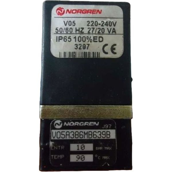 marca: Norgren <br />
modelo: V05A386MB639B <br />
estado: usada