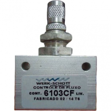 Regulador de fluxo WERK SCHOTT  6103CF 1/4X1/4 Regulador de fluxo WERK SCHOTT  6103CF 1/4X1/4