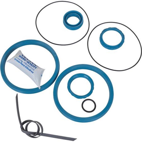 Kit para cilindro diâmetro 100mm, com amortecimento, vedação poliuretano, tipo básico. Efetuamos o serviço de troca de reparo. Consulte-nos.