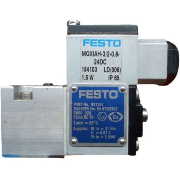 marca: FESTO <br/>
modelo: MGXIAH320824DC 184103 <br/>
estado: usada
