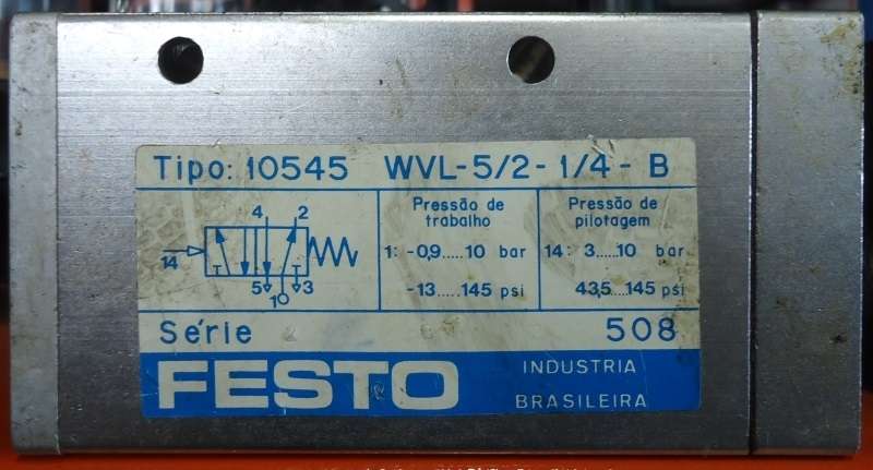 marca: FESTO <br/>modelo: WVL5214B 10545 <br/>estado: usada, bom estado