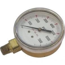 Manômetro 7000PSI saÃda por baixo usado Manômetro 7000PSI saÃda por baixo usado