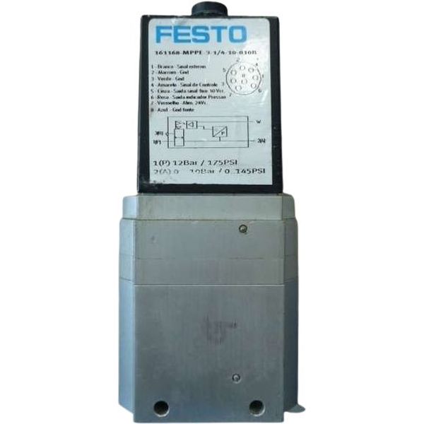 marca: FESTO <br/>
modelo: 161168MPPE31410010B 161168 <br/>
estado: seminova