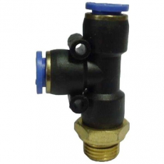 Conexão em T rosca lateral 1/4X8mm Conexão em T rosca lateral 1/4X8mm