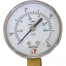 Manômetro FLUIR escala 34 CO2 - 40 Argônio seminovo Manômetro FLUIR escala 34 CO2 - 40 Argônio seminovo