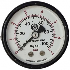 Manômetro NORGREN 100lb/pol2 7bar seminovo Manômetro NORGREN 100lb/pol2 7bar seminovo