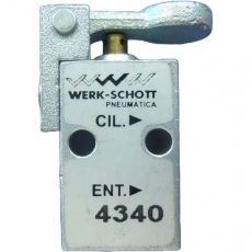 Válvula alavanca pressão WERK SCHOTT 4340 Válvula alavanca pressão WERK SCHOTT 4340